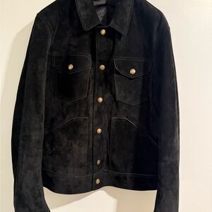 Tom Ford Black Suede Shirt Jacket